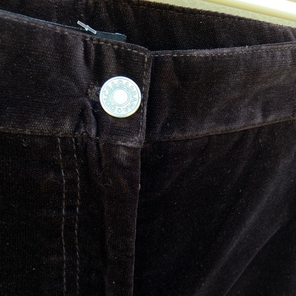 Dolce & Gabbana vevelt Chocolate Brown/Burgundy Pants - Picture 9 of 12